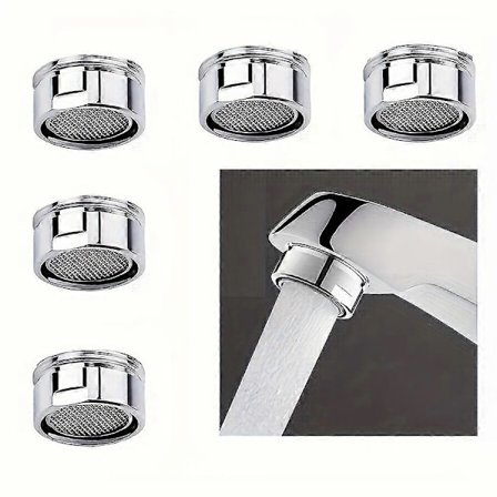 2/5 stk. Universelt vanntilbehør til kran med anti-sprut hode, skumkjernefilter og skumsprøyte for kaldt og varmt vannkran