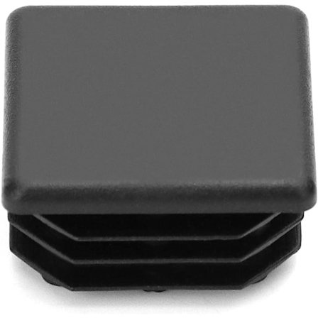10 stk 30 x 30 mm Kvadratiske Rør Klaff Plugger, Kvadratisk Svart Plast