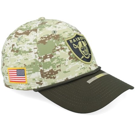 New Era - NFL Camo fitted Casquette - Las Vegas Raiders NFL 39THIRTY Salute To Service Camo Fitted @ Hatstore