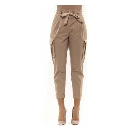 Peserico, Tapered Trousers Różowy, Kobieta, Rozmiar: S