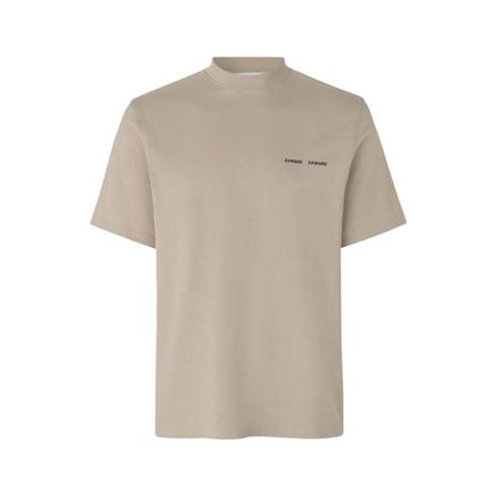Samsøe Samsøe, Norsbro T-shirt Beige, Heren, Maat:L