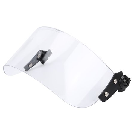 PC Transparent Anti Roit Rail Svart Ramme Fleksibel Skjold Ansiktsbeskyttelse med Tykkere Linse