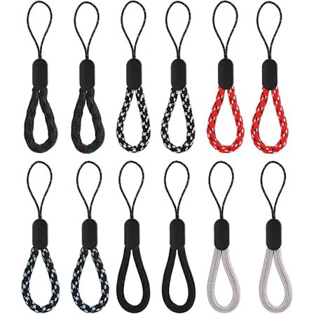 Finger lanyard håndleddsstropp, 12cm justerbar håndleddsnylonhåndstropp bærbar finger lanyard