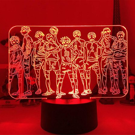 3D LED Nattlampa Anime Haikyuu Kozume Kenma(b)