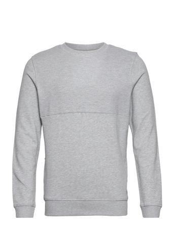 Sweatshirt With Structure Grey Tom Tailor