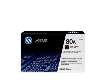 HP 80A - svart - original - LaserJet - tonerpatron (CF280A)