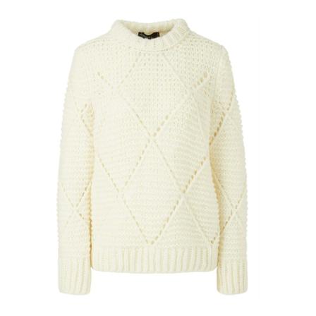 Marc Cain, Round-neck Knitwear Wit, Dames, Maat:S,stof