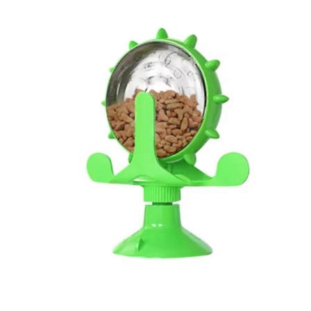 Lallypet, Lallypet Foder Spindende Vindmølle, 360° Roterende Vindmølle Sugekop Legetøj