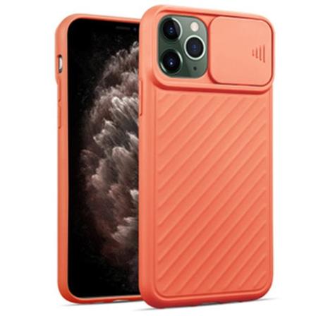 iPhone 12 Pro - Stötdämpande Smidigt Skal med Kamera Skydd Orange