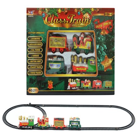 Juletog Elektrisk Legetøj Juletræ Decor Toglegetøj