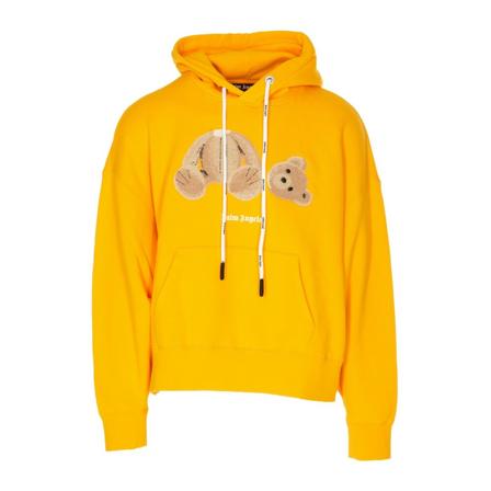 Palm Angels Hoodies gul, Herr, Herr, Storlek: M