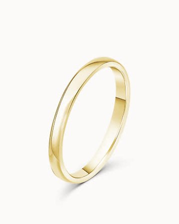 Smooth Ring for Her Marie 18K Yellow Gold - Engagement Rings & Wedding Rings from Vanbruun