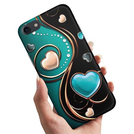 iPhone 7/8/SE - Cover/Mobilcover Hjerter