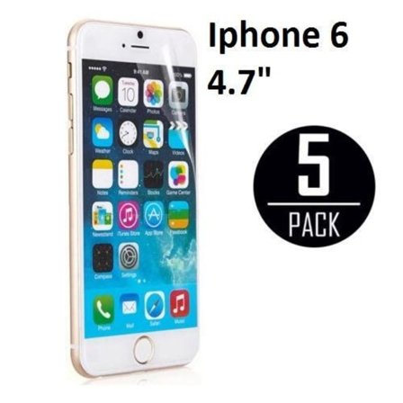 5st Skärmskydd till Iphone 6 / 6s 4.7" + Putsduk