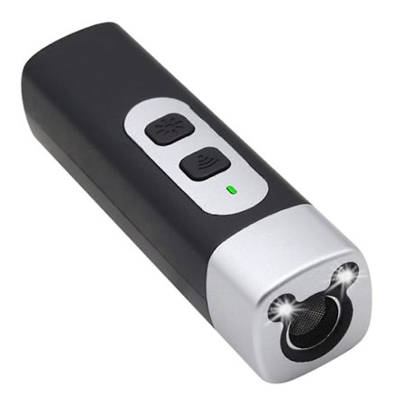 Anti-gø-enhed til hunde, bærbar hundegø-afskrækningsenhed med LED-lommelygte til udendørs brug, til små, mellemstore og store hunde