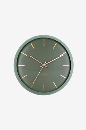 Karlsson - Seinäkello Globe - Vihreä - Seinäkellot & pöytäkellot - - Homeroom