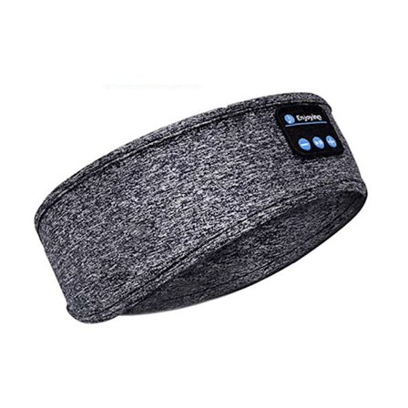 Pannebånd-hodetelefoner for søvn Sovebånd GRÅ