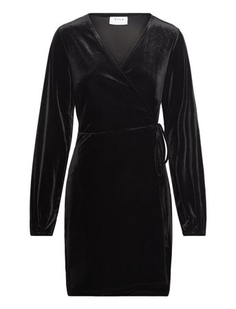 Vila | Vikatja L/S Short Velvet Wrap Dress/Ka | S
