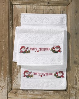 Stickpackung Gästehandtücher Merry Christmas 2-er Pack - Permin