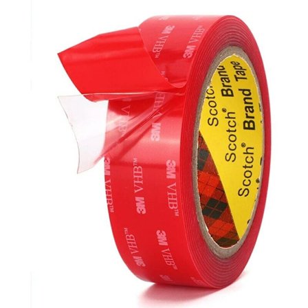 3M kaksipuolinen teippi, korkean lämpötilan kestävä, läpinäkyvä akryylivaahtoteippi, 5 mm paksu, autoon, toimistoon ja kodin sisustukseen