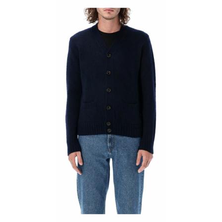 Aspesi, Round-neck Knitwear Blauw, Heren, Maat:L