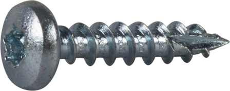 ESSVE 127185 Träskruv 6 mm Ø, TX30, helgängad, FZB 30 mm, 200-pack, Infästning