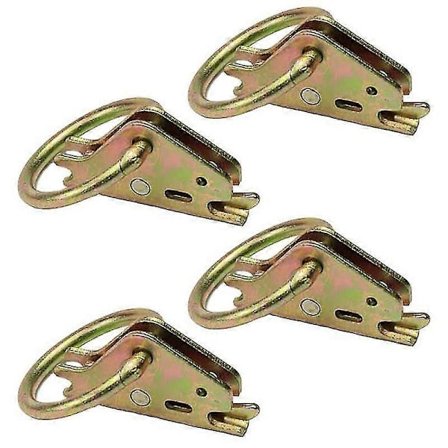 E-Track O-rengaskiinnityspisteet E-Track-kiinnitysjärjestelmään, turvallinen kuorma suljetuissa/lavaperävaunuissa, kuorma-autoissa (4 kpl)