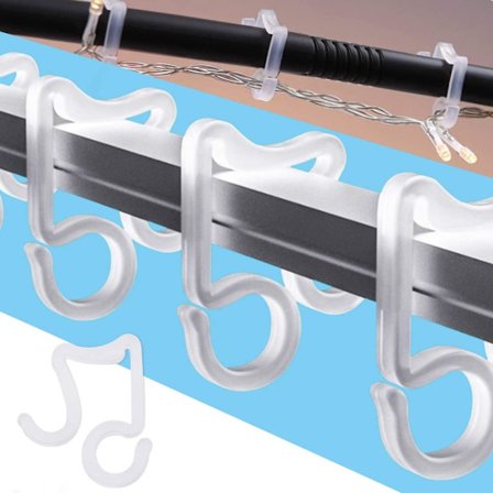 Tagrendekrog PP Tagrendekrog til Lysguirlander Tagrendeklips Hvid, ZQKLA