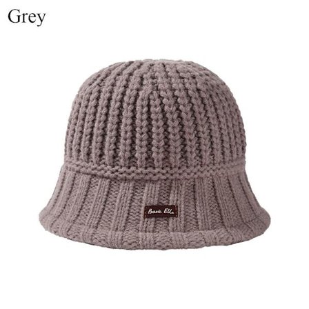 Strik Buket Hue Fiskerhue GRÅ