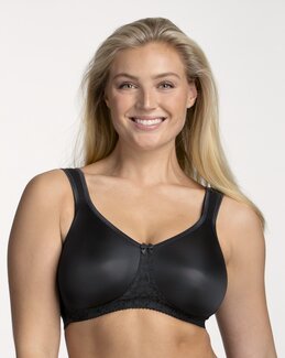 T-shirt bh uten bøyle Smooth Lacy Svart - B105 - Miss Mary