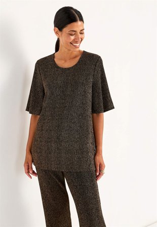 Cellbes of Sweden - Glittrig festtunika - brons - för damer - 62/64