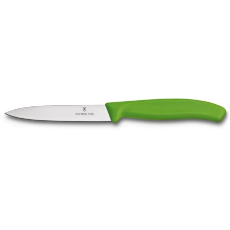 Victorinox Grönsaks- & Skalkniv Spetsig 10 cm Nylonhandtag Grön | Matlagning > Köksknivar > Kockknivar > Grönsakskniv | Bagaren och Kocken
