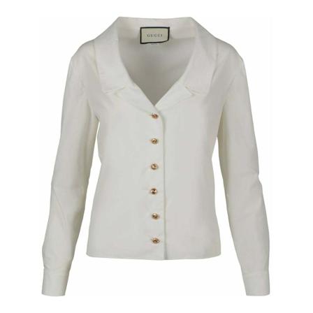 Gucci, Dresses Wit, Dames, Maat:S,Katoen
