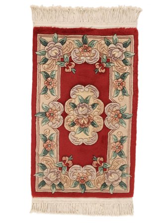 52X88 Tappeto Cinesi 90 Line Orientale Marrone/Rosso Scuro (Lana, Cina) Carpetvista