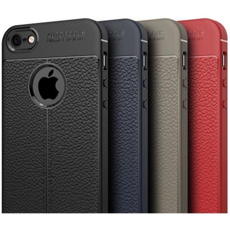 Iphone 5/5s/se Stöttåligt Skal Leatherback Svart