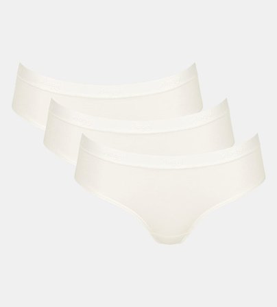 Sloggi Go Casual Hipster 3-Pak Silk White XS, Tøj & Bolig, Dametrusser, Hipster Trusser