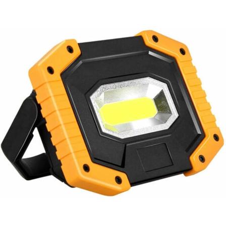 30W LED arbejdslys, T-SUN genopladeligt batteri byggepladsspot, bærbart vandtæt arbejdslys med 2*genopladning