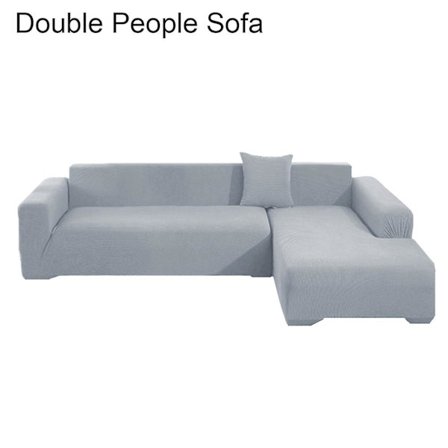 1 sæt sofabetræk Tykke ridsefast ensfarvet aftagelig sofabeskytter til hjemmet