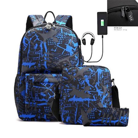 Bedst sælgende rygsæk Usb Praktisk opladning Starry Sky Tredelt sæt-dragt