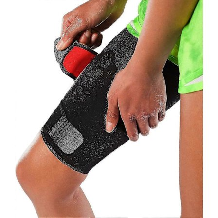 Justerbar Lårstøtte, Unisex Åndbar Neopren Anti-Slip Hamstring Kompressionsærme Yx