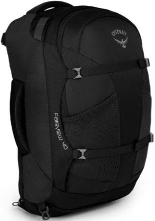 Osprey Fairview 40 naisten matkailurinkka, musta