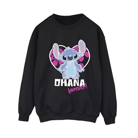 Disney Dam/Kvinnor Lilo Och Stitch Ohana Forever Hjärta Sweatshirt