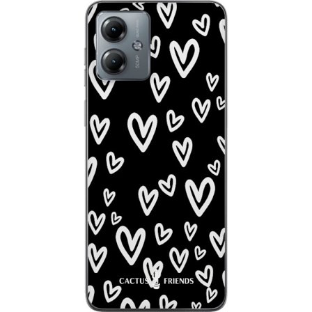 Yhteensopiva Puhelinkuori Motorola Motorola Moto G14 Cactus and Friends - Handdrawn Love Chaos