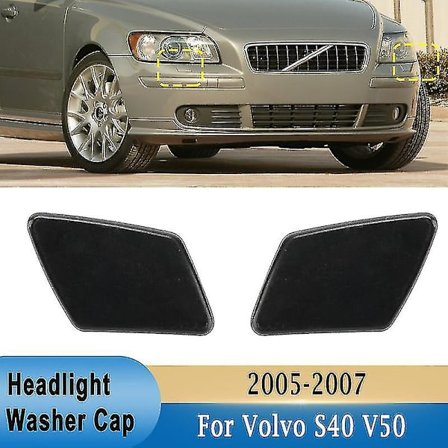 Forkofanger Forlygte Sprinklerdyse Spray Jet Dæksel Cap Til Volvo S40 V50 2005 2006 2007 Venstre & Højre 39991798 39991799-yu(venstre)