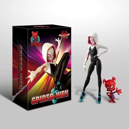 Sentinel Spiderman Actionfigur Spider-Verse Miles Sv Shf Morales Peni Parker Animefigurer Statue Legetøj