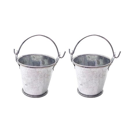 st Mini Legetøj til Udendørs Brug Børn Små Kurve Små Spande Mini Spande Lille Metalspand Miniature