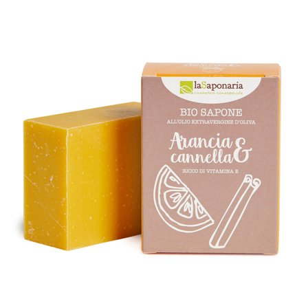 LA SAPONARIA Sapone solido arancia-cannella 100g - Sapone