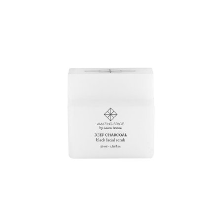AMAZING SPACE Deep Charcoal – Black Facial Scrub 50 ml, Skincare, Renseprodukter, Scrub