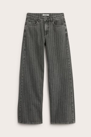 Kappahl | Wide jeans high waist Mörkgrå 36 | Mörkgrå