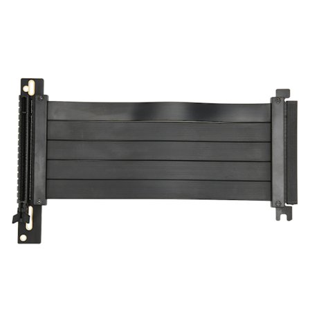 Grafikkortforlengelseskabel for PCIe 4.0 X16, Høyhastighets grafikkortforlengelse Fleksibel GPU Riser-kabel med gullbelagte pinner og høy presisjon